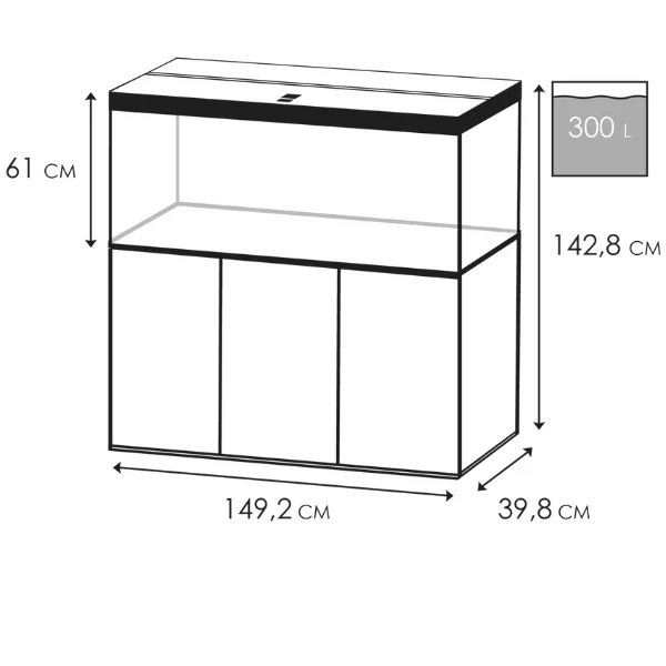 Ciano Emotions Pro 150 300l Aquarium Kombination