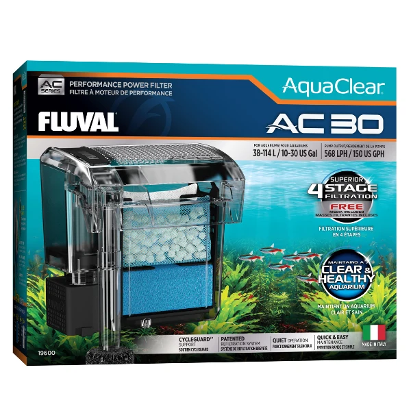 Fluval AC 30 Anhänge-Filter Für Aquarien 38-114 Liter