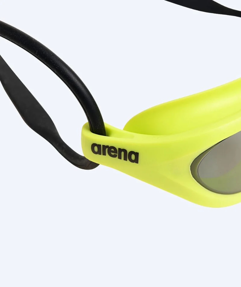 Arena Schwimmbrille für Freizeitschwimmer - 365 - Gelb (Smoke Scheiben)