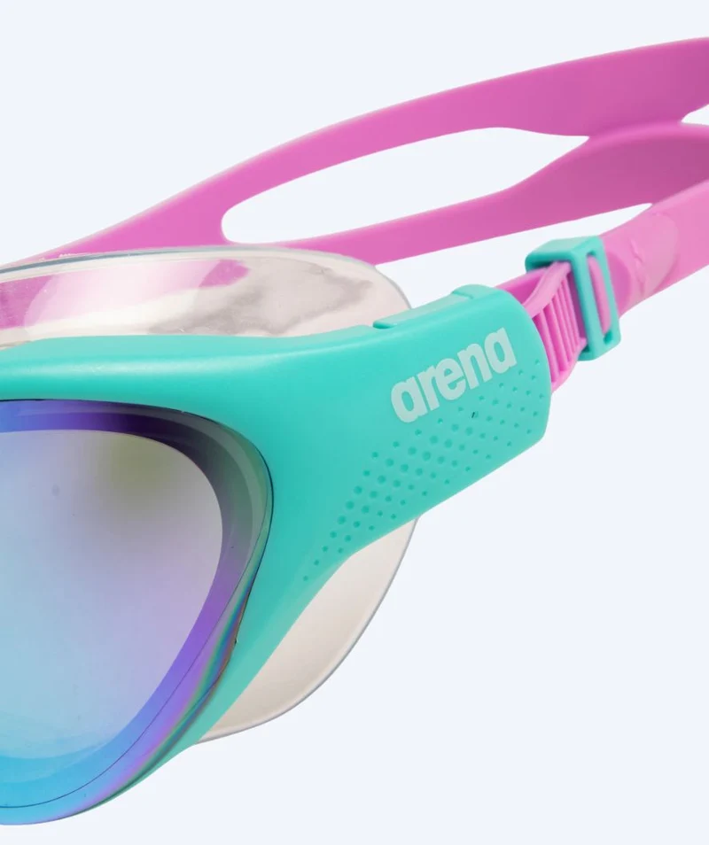 Arena Schwimmmaske für Kinder (6-12) - The One - Türkis/Lila (Mirror Scheiben)