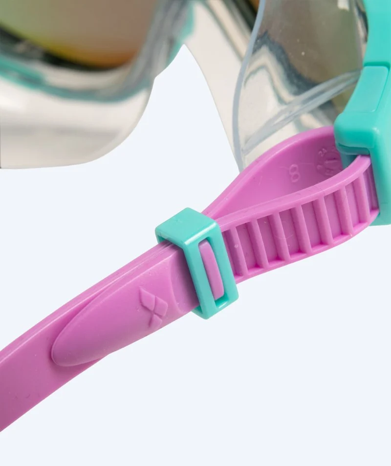 Arena Schwimmmaske für Kinder (6-12) - The One - Türkis/Lila (Mirror Scheiben)