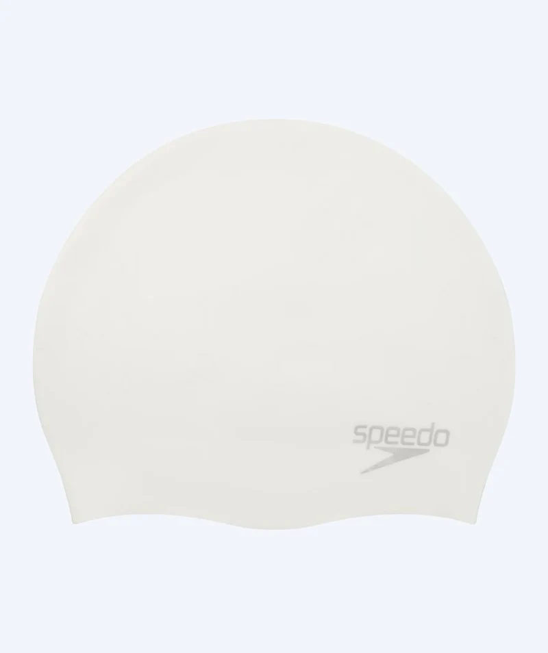 Speedo Badekappe - Plain Moulded - Weiß