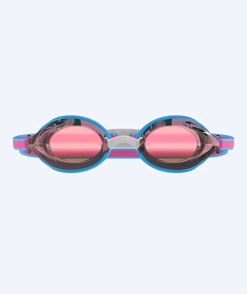 Speedo Wettkampf Schwimmbrille für Kinder (6-14) - Vanquisher 3.0 Mirrored - Hellrosa/Bronze