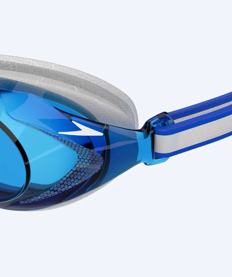 Speedo Wettkampf Schwimmbrille für Kinder (6-14) - Vanquisher 3.0 - Grau/Blau