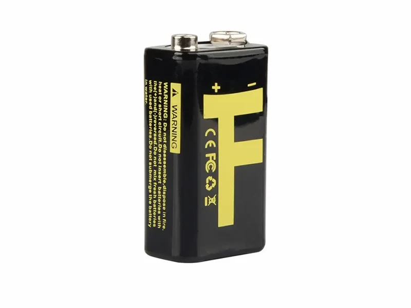 Trustfire 9V block 6LR61 6F22 650mAh BMS protected