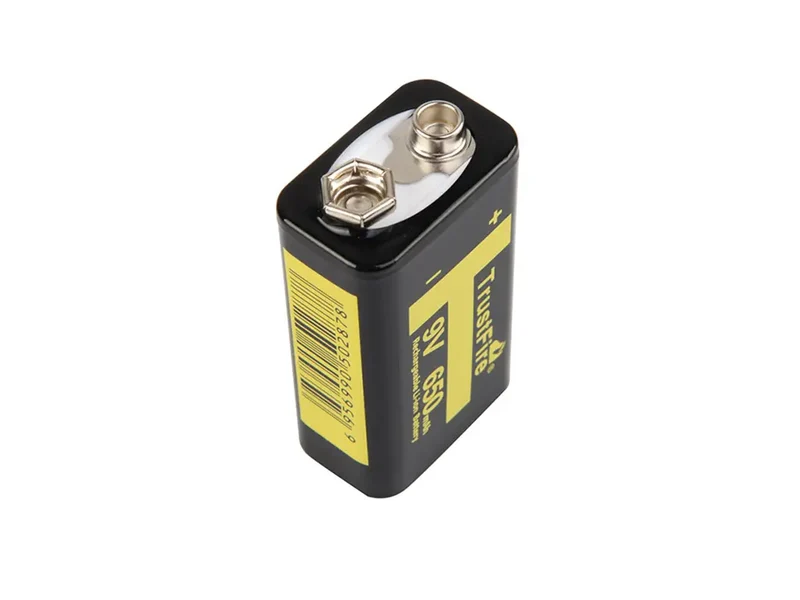 Trustfire 9V block 6LR61 6F22 650mAh BMS protected