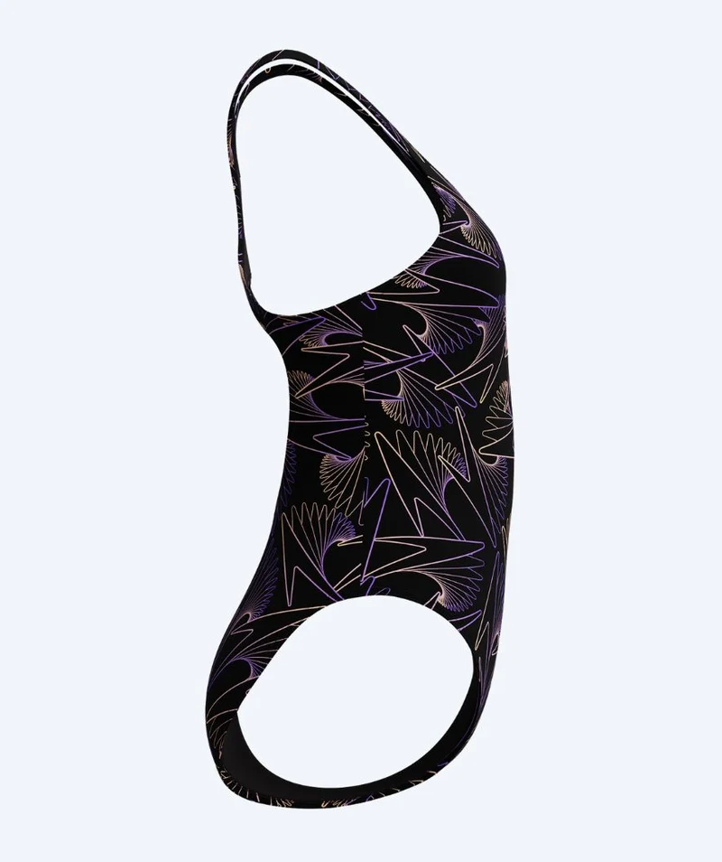Speedo Badeanzug für Damen - Hyperboom Allover Medalist - Schwarz/Lila