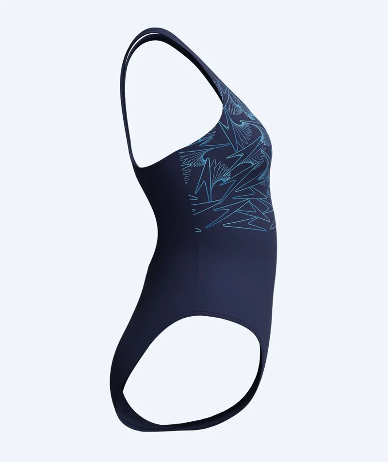 Speedo Badeanzug für Damen - Hyperboom Placement Muscleback - Dunkelblau/Hellblau