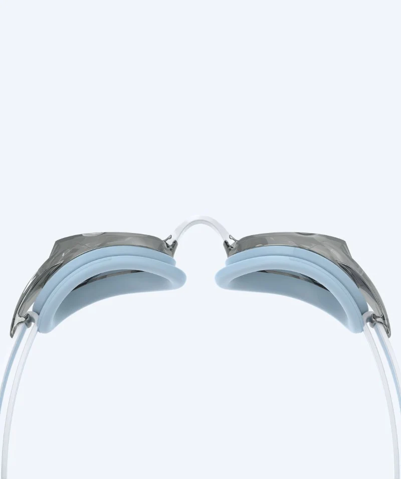Speedo Elite Schwimmbrillen für Damen - Vanquisher 3.0 Mirrored - Hellblau/Silber