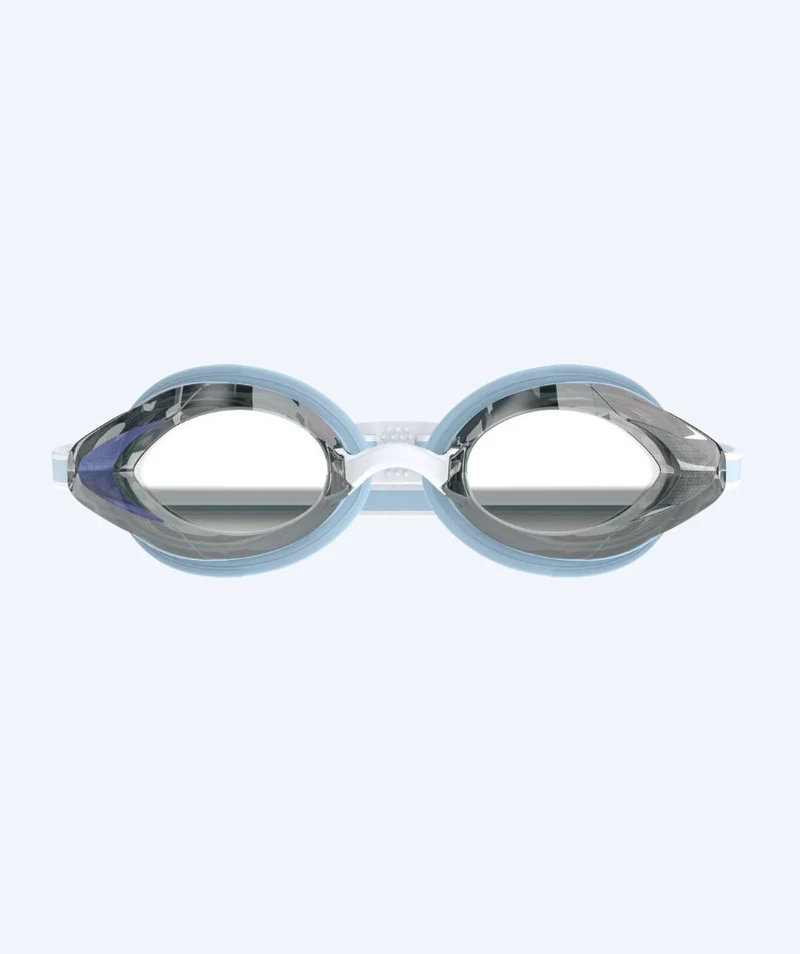 Speedo Elite Schwimmbrillen für Damen - Vanquisher 3.0 Mirrored - Hellblau/Silber