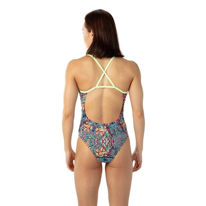 Speedo Psychedelic Dreams Crossback Girls Swimsuit