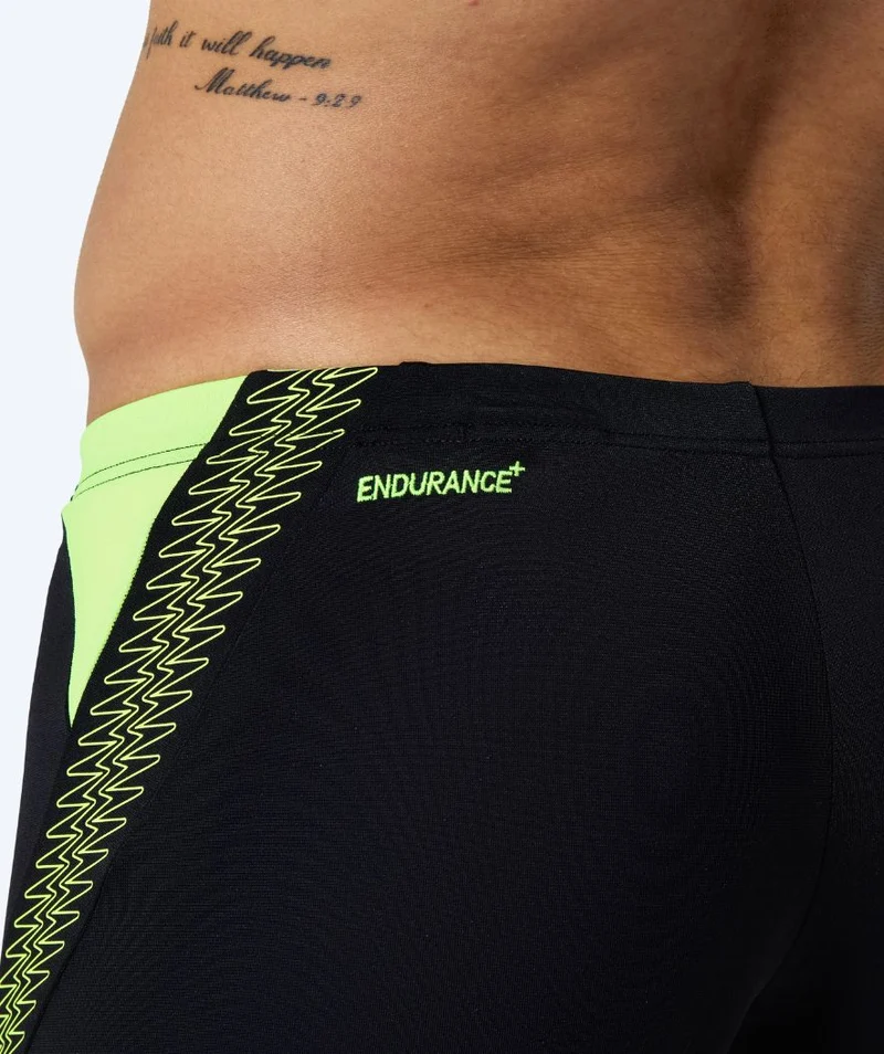 Speedo Aquashorts für Herren - Hyperboom Splice - Schwarz/Gelb