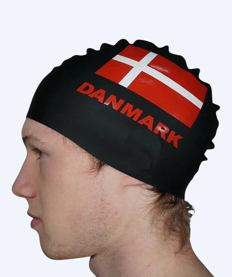 Watery Badekappe - Denmark - Schwarz