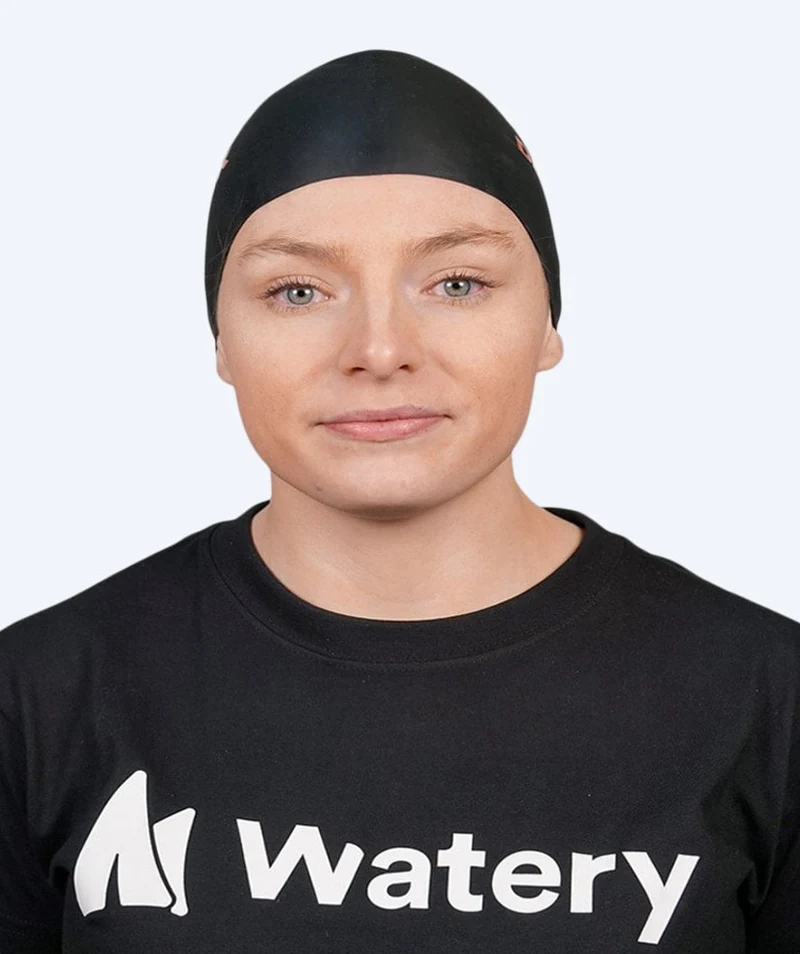 Watery Badekappe - Denmark - Schwarz