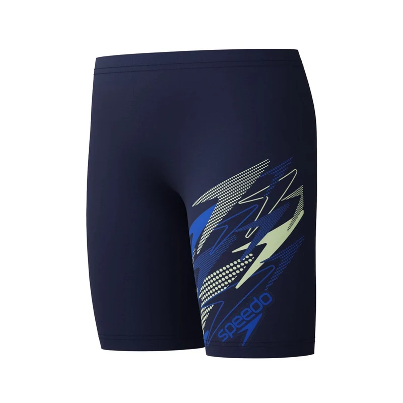 Speedo Boys Medley Logo Jammer - Navy/Blue