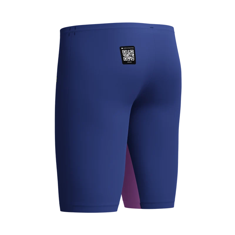 Speedo Fastskin LZR Pure Valor 2.0 Mens Jammers - Noble Navy/Jelly/Hyper Yellow