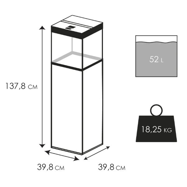 Ciano Emotions Pro 40 52l Aquarium Kombination