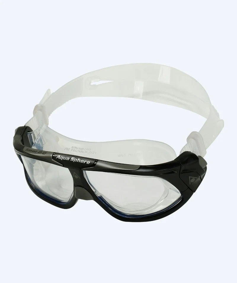 Aquasphere Taucherbrille für Erwachsene - Seal 2.0 - Schwarz/Klar