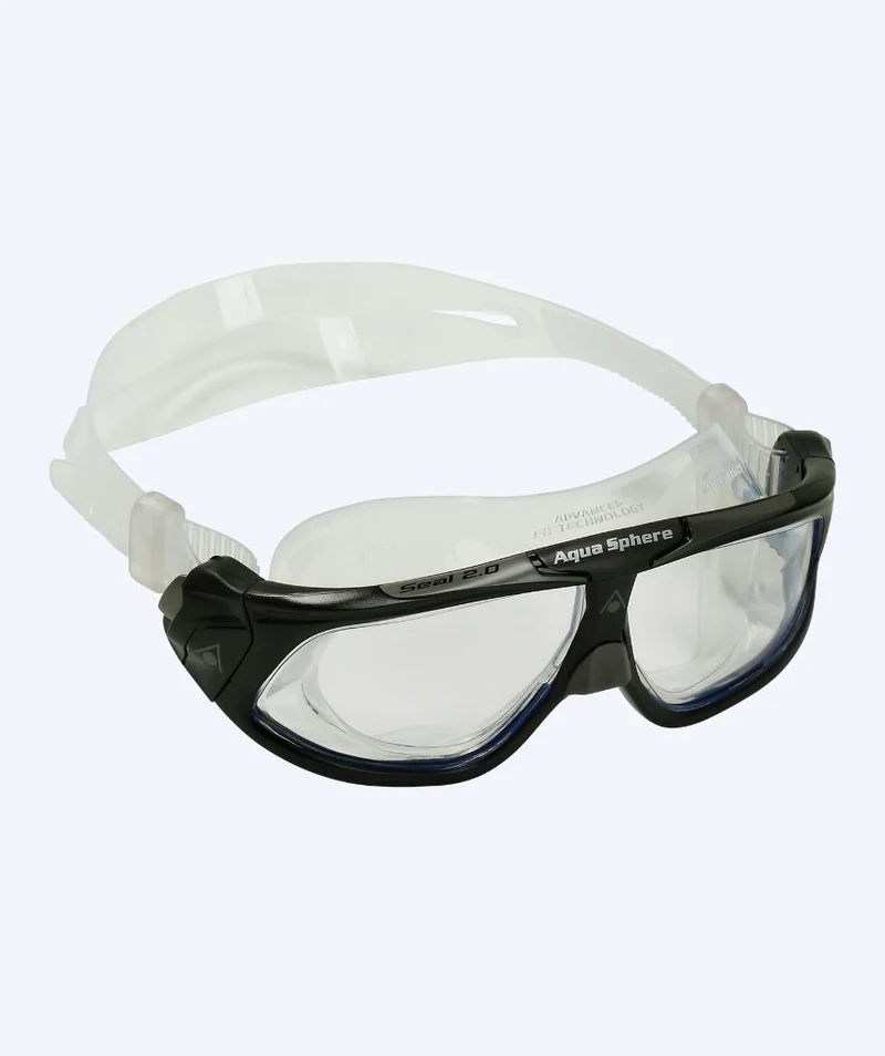 Aquasphere Taucherbrille für Erwachsene - Seal 2.0 - Schwarz/Klar