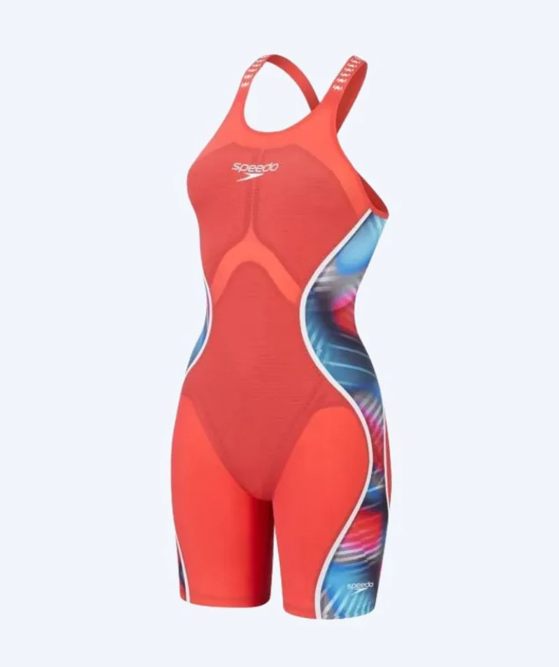 Speedo Wettkampf Badeanzug für Damen - LZR Pure Intent 2.0 - Rot/Mehrfarbig