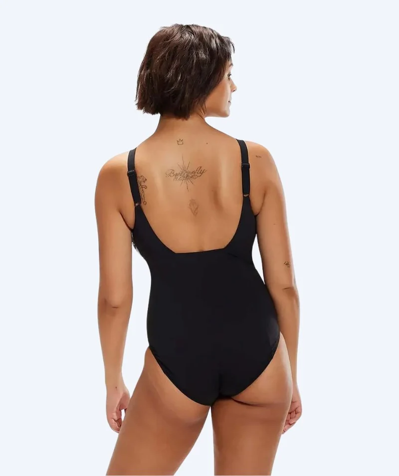 Speedo Badeanzug für Damen - Contour Eclipse - Schwarz/Weiß