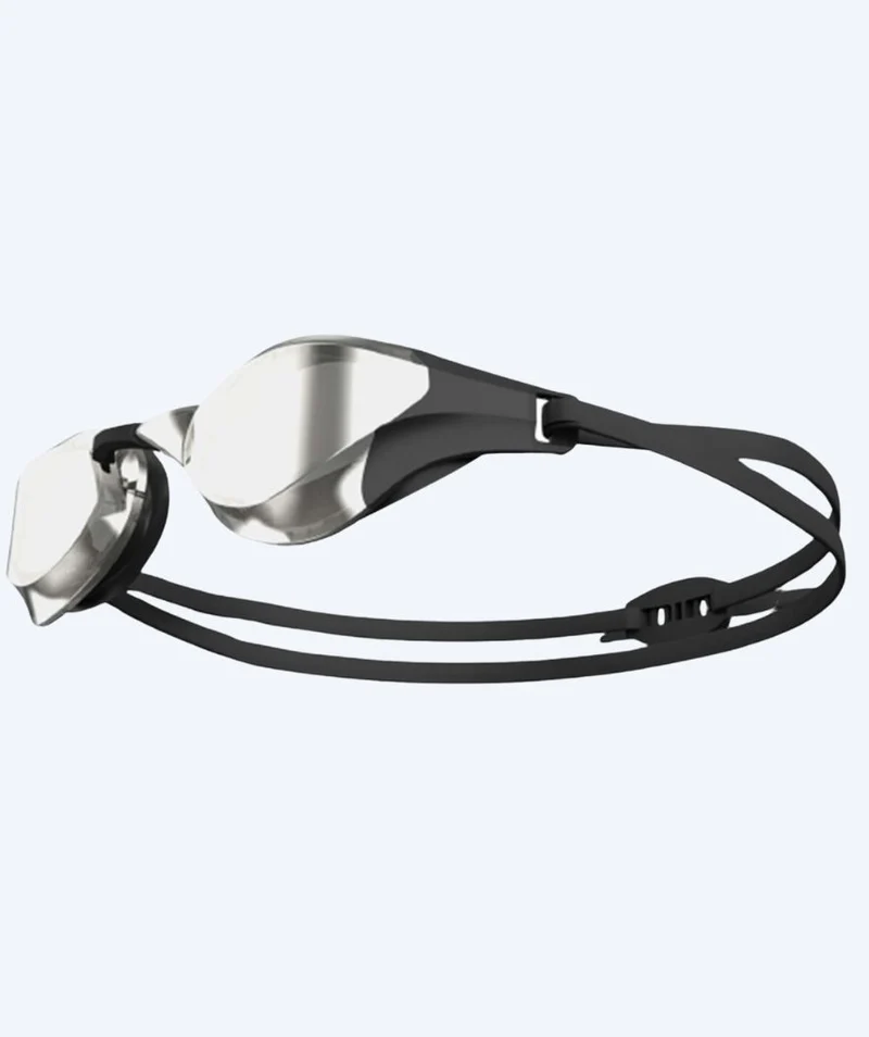 Watery Elite Schwimmbrillen - Rattle Pro Mirror - Schwarz/Silber