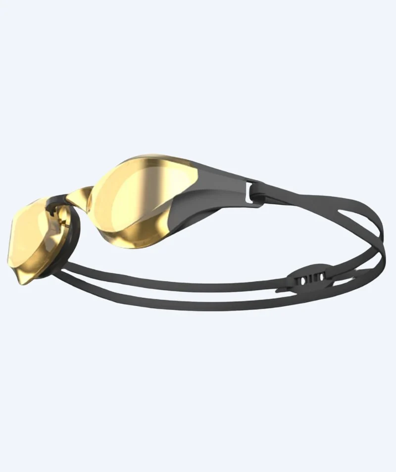 Watery Elite Schwimmbrillen - Rattle Pro Mirror - Schwarz/Gold
