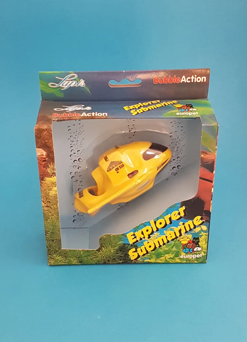 Europet Bubble Action Submarine. Beweglicher Luft-Ausströmer