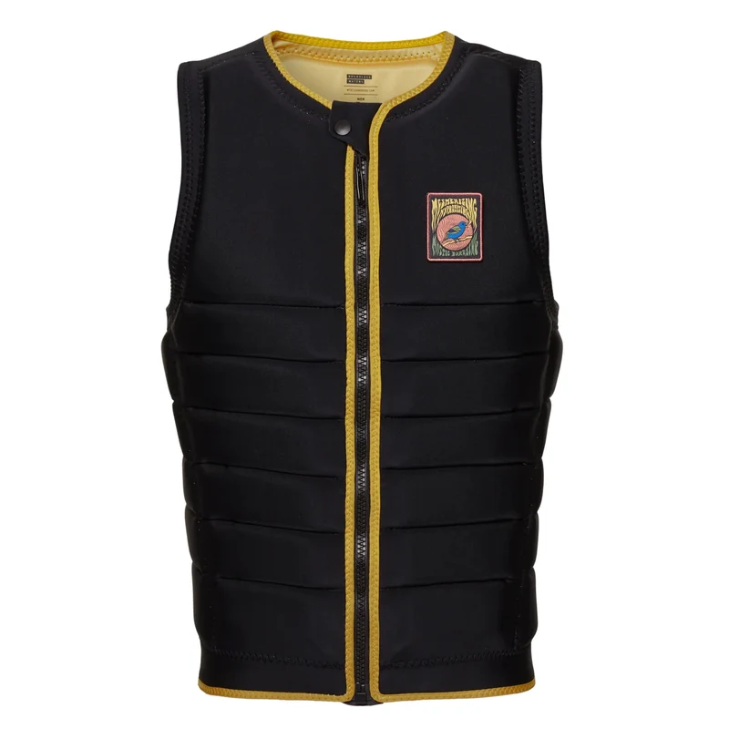 Mystic The Dom Impact Vest Frontzip black/yellow