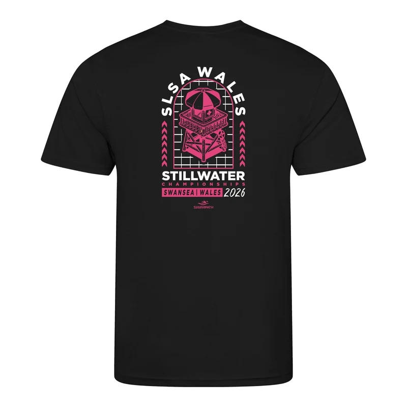 SLSA Wales Stillwater Championships 2026 T-Shirt - Jet Black