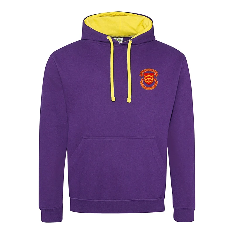 Gloucester County ASA County Championships 2026 Hoodie - Purple / Sun Yellow