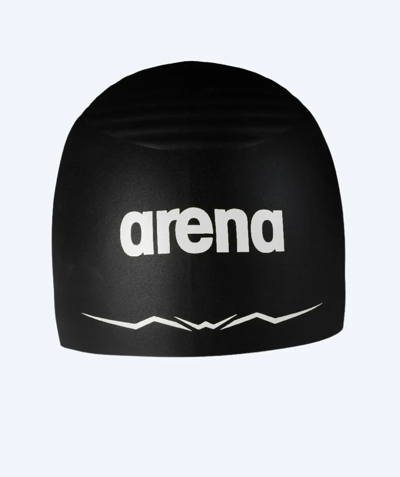 Arena Wettkampf Badekappe - Aquaforce Wave Cap - Schwarz/Weiß