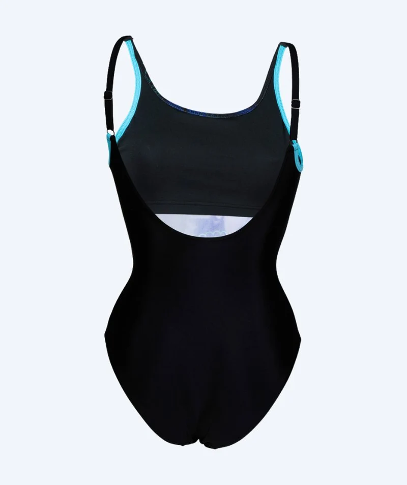 Arena Badeanzug für Damen - Placement - Schwarz/Lila