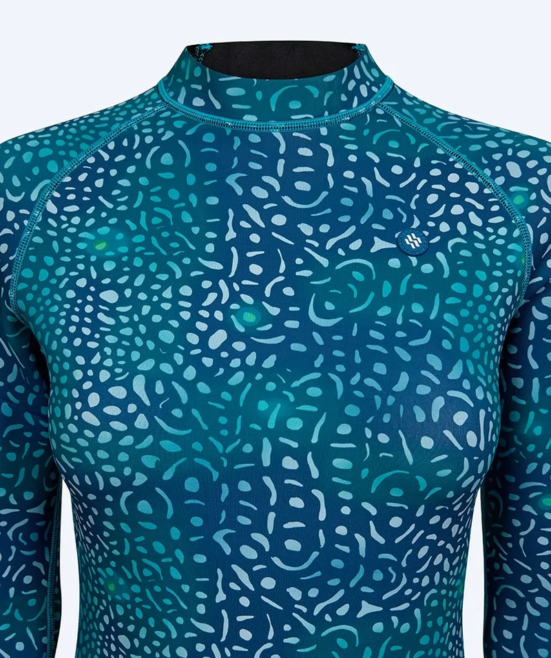Watery Neopren Springsuit für Damen - Lady Open Back - Grün/Blau