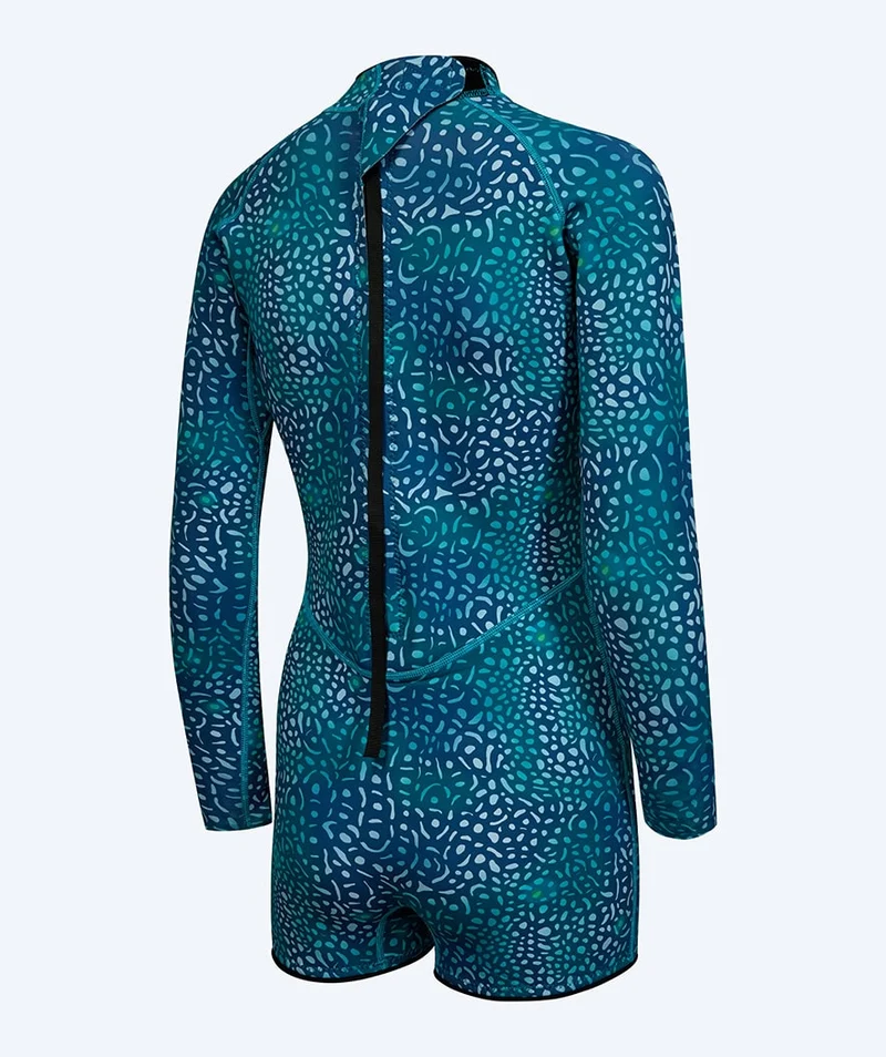 Watery Neopren Springsuit für Damen - Catalina - Grün/Blau