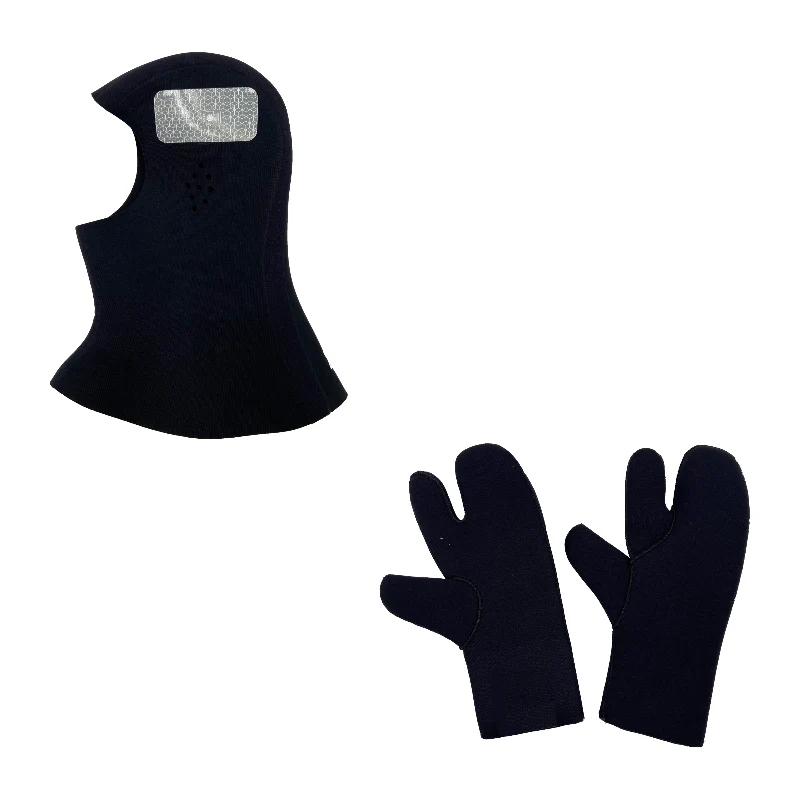 Secumar Contra Kopfhaube und Handschuhe