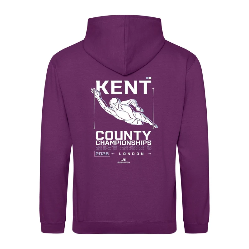 Kent County ASA County Championships 2026 Hoodie - Magenta Magic