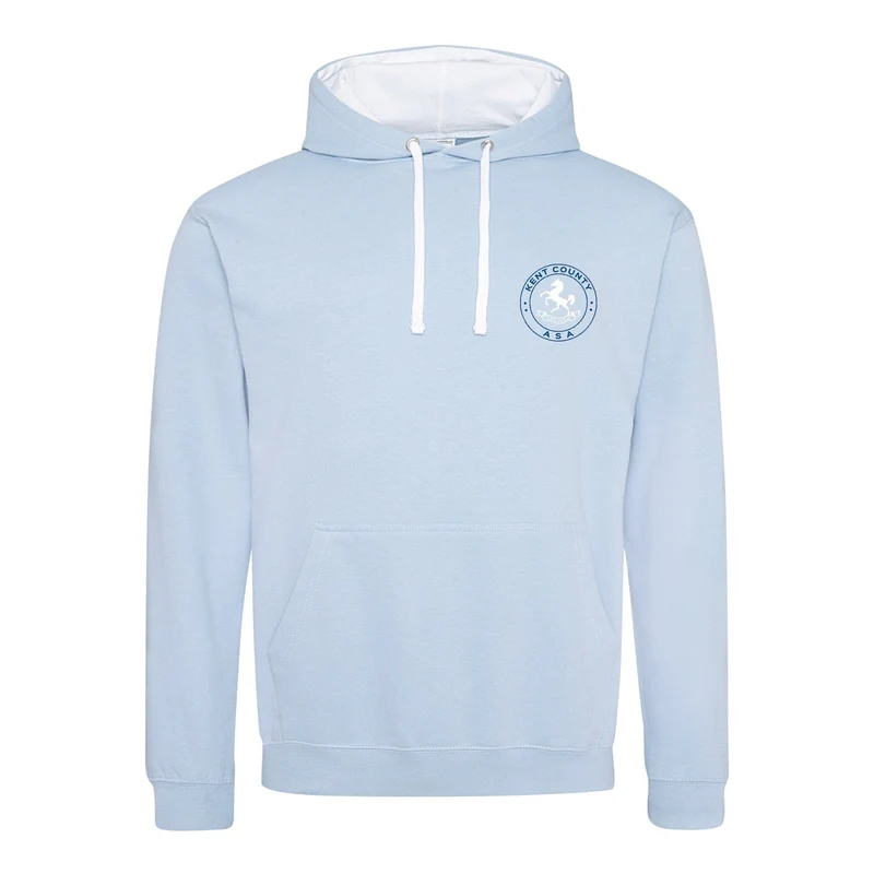 Kent County ASA County Championships 2026 Hoodie - Sky Blue / Arctic White