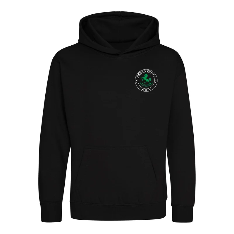 Kent County ASA County Championships 2026 Hoodie - Jet Black / Kelly Green
