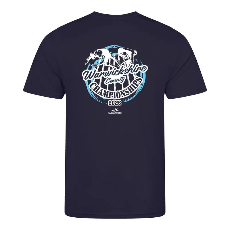 Warwickshire ASA County Championships 2026 T-Shirt - French Navy