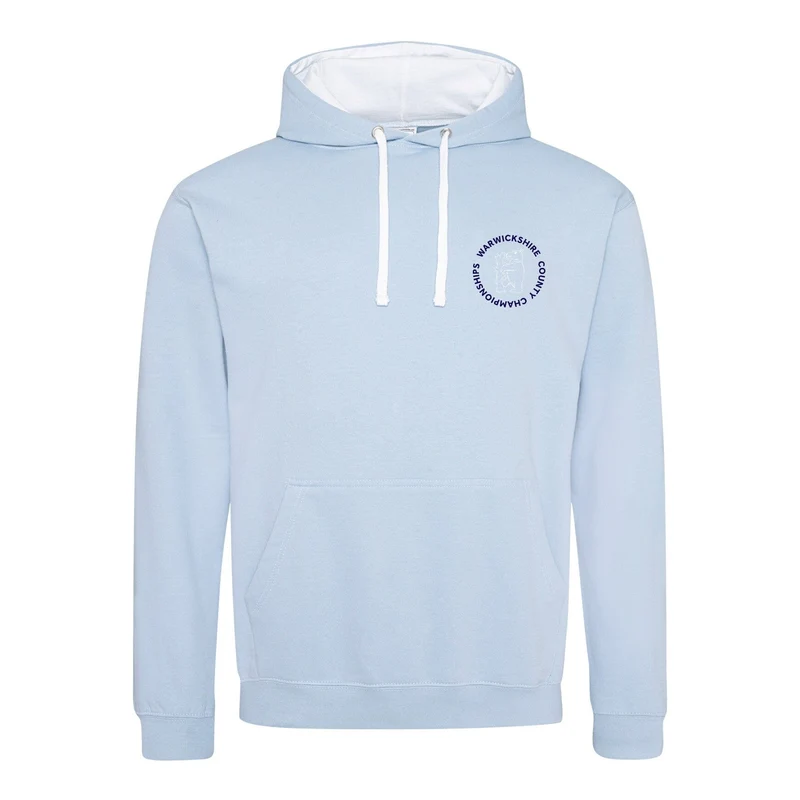 Warwickshire ASA County Championships 2026 Hoodie - Sky Blue / Arctic White