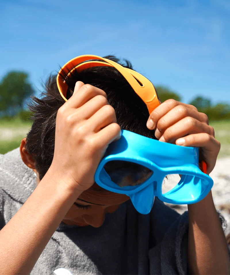 Watery Schnorchelset für Kinder (8-15) - Wyre/Bimasha - Orange/Blau