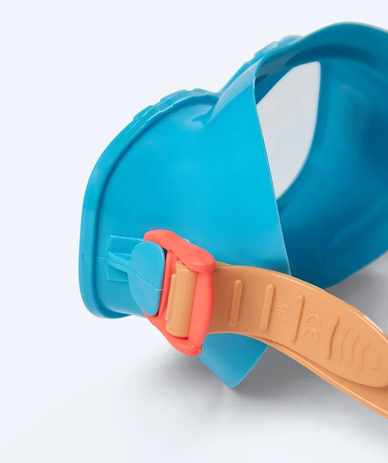 Watery Combo Schnorchelset für Kinder (4-10) - Wyre - Blau/Orange
