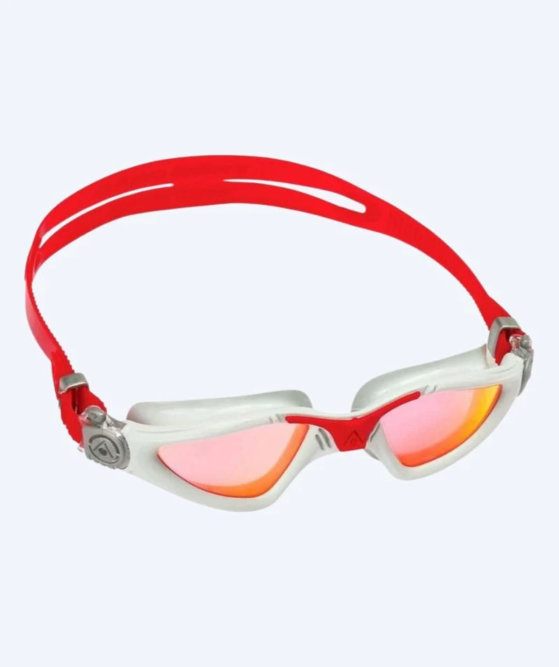 Aquasphere Taucherbrille für Hobbytaucher - Kayenne Titanium - Rot/Grau
