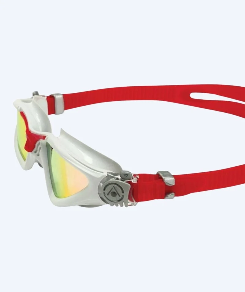 Aquasphere Taucherbrille für Hobbytaucher - Kayenne Titanium - Rot/Grau