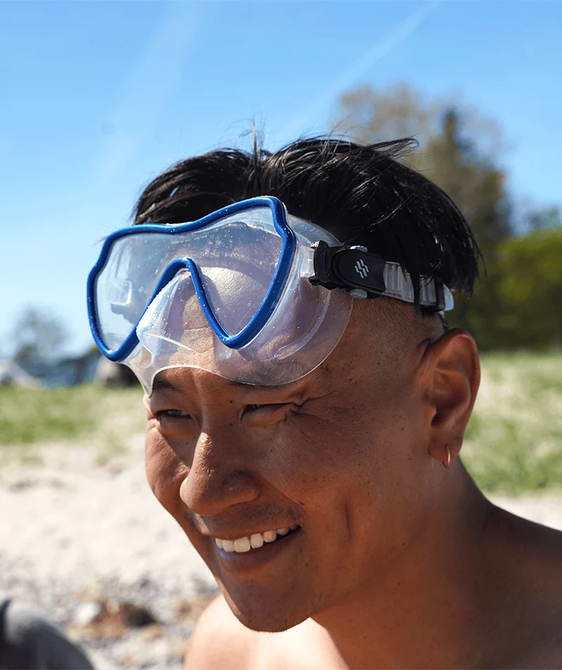 Watery Combo Schnorchelset für Erwachsene (ab 15 Jahre) - Fraser/Coast - Blau/Dunkelblau