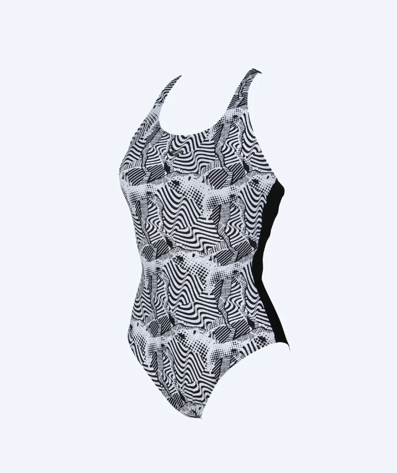 Arena Badeanzug für Damen - Viola Cradle - Schwarz/Weiß