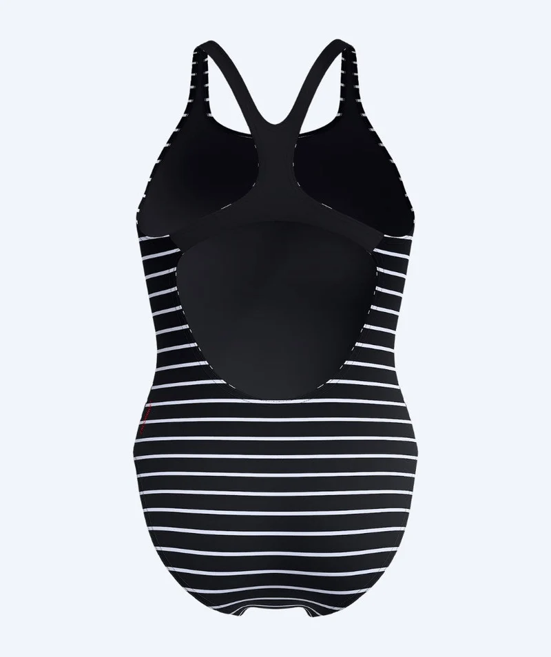 Speedo Badeanzug für Damen - Endurance Medalist - Schwarz/Weiß