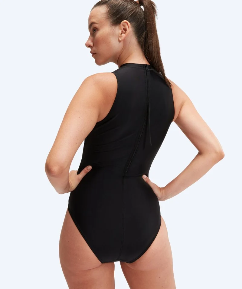 Speedo Badeanzug für Damen - Hydrasuit - Schwarz/Weiß
