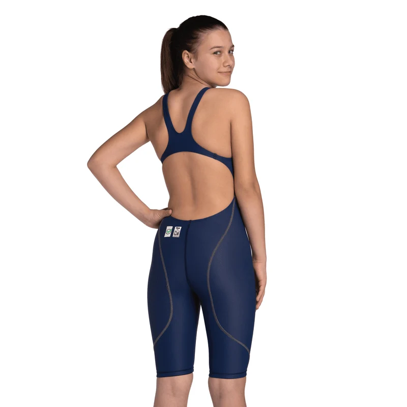 Arena Powerskin ST NEXT Junior Girls Open Back Kneeskin - Navy